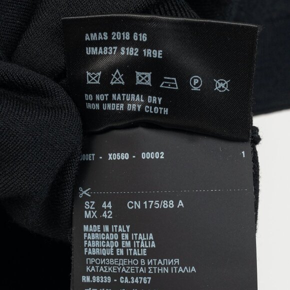 Prada AW/18 Nero Logo Oversized Knit Polo - Picture 9 of 13